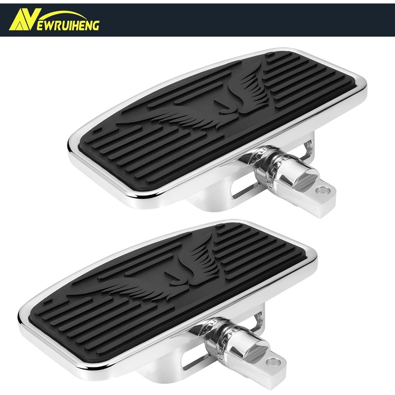 Adjustable Motorcycle Floorboards Rear Passenger Foot Pegs Footboard Pedals Compatible