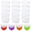200 Packs Slime Containers 1.5oz Heart Shaped Slime Storage Containers