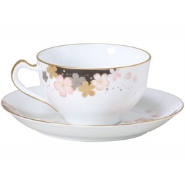Okura Toen Sakura Series 2nd "Yuzen Sakura" Cup & Saucer 1c/a682-2