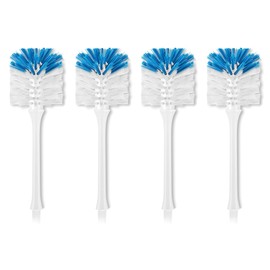 Bottle Brush Replacement Head with Dual Function Bristles for YeuDeuy Only, Blue 4Pcs