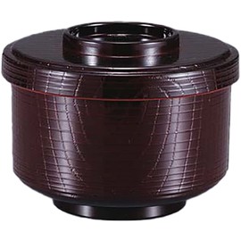 Fukui Craft Ohitsu Mini Straight Grain Split Rinse Made in Japan Tamari (Inner Vermilion)