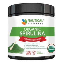 Espirulina En Polvo Orgánico Usda De Alta Calidad De Algas A                                                                                          