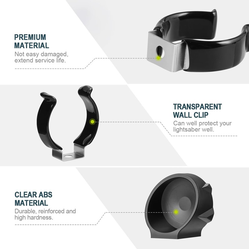 Lenink 2 Pack Lightsaber Wall Mount - Holder Rack Compatible