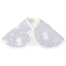 Baby Castle, Burp Cloth, Bib, Star Bear, Made in Japan, gray