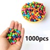 HERZWILD 1000pcs Color Wooden Beads 8mm Colourful Wooden Beads Coloured