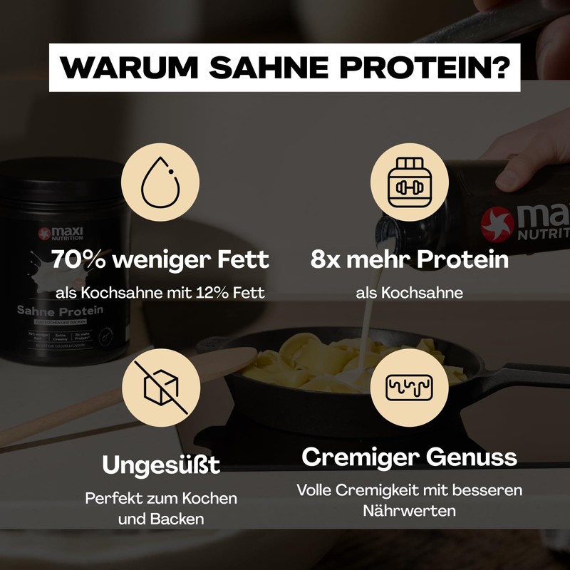 MaxiNutrition Cream Protein 500 g, 43 g Protein per Serving,
