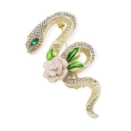 Fashion Snake Pins Brooch for Men, Women, Delicate Honeybee Design, Enhancing Outfits