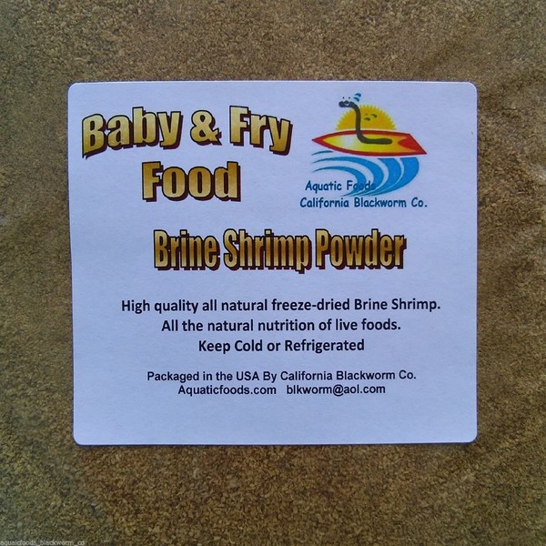 Aquatic Foods Inc. AFB Brine Shrimp Powder Fry & Baby Food…1/4-lb