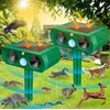 2 Pack Ultrasonic Animal Repeller Outdoor Solar Ultrasonic Repellent Animal