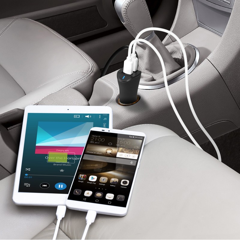 Technaxx 4708 Family Car Charger TE14 with 4-Way USB Connection