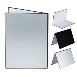 TARION Reflector, 1 Piece, 3 Colors, Silver, White, Black, Lighting Tool, A4 Size, For Compensation, Light Absorption, Contour Enhancement, Vertical Type, Foldable