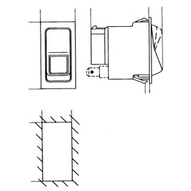 HELLA 6RH 004 570-161 Switch - Flip Switch Control - Equipment Vart.: II-I-0 - Number of connectors: 5