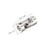 sourcing map 6mm to 6mm Rotatable Universal Steering Shaft Coupler