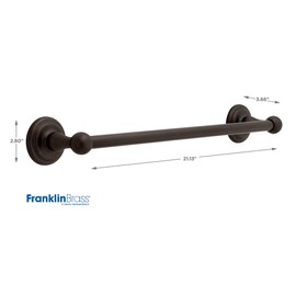 Franklin Brass 9018VB Jamestown, Bath Hardware Accessory, 18-Inch Towel Bar