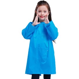 Kids Art Smock Waterproof Child Painting Apron for Preschool Toddler Eating Kindergartner Age 2-6