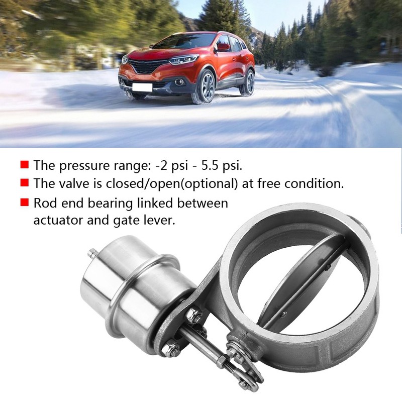 Car Exhaust Control Valve Boost Vacuum Activated Exhaust Cutout/Dump 3inch