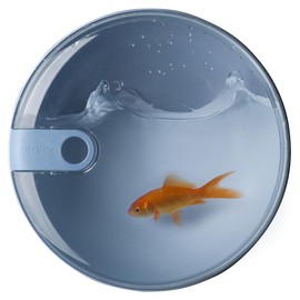 OMADA Design - 0.75 L Round Airtight Food Container with Transparent Lid - Made in Italy - Pull Box Line