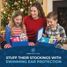 Earvolution Original Ear Band-It Swimming Headband - American Brand, Doctor-Invented - for Kids & Adults - Sensory-Friendly - Keep Ears Dry & Prevent Swimmer's Ear, Holds Earplugs in, (Teal, Small)