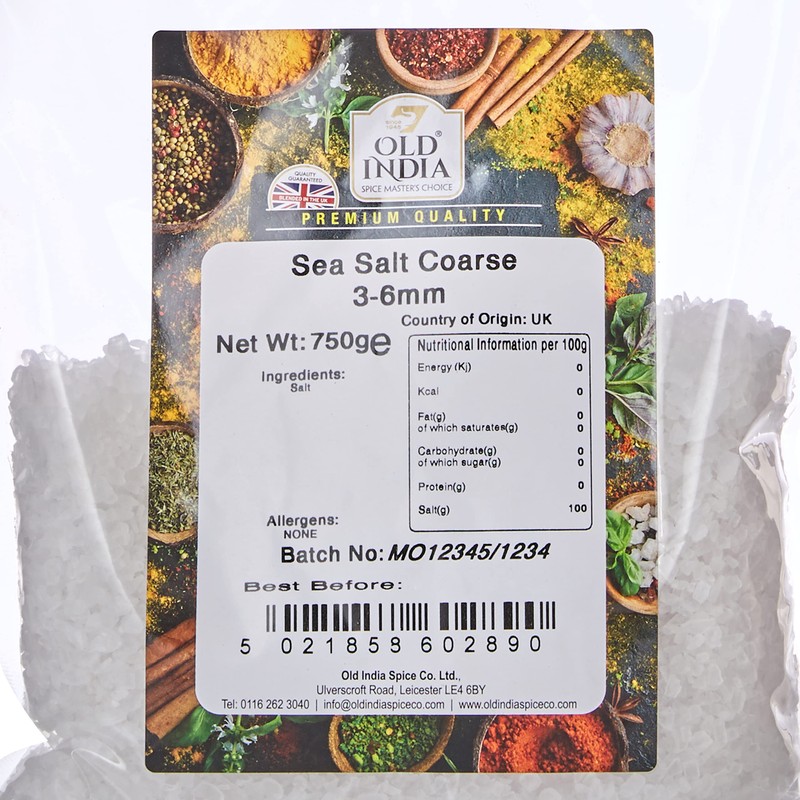 Old India Sea Salt Coarse 3-6mm 750g