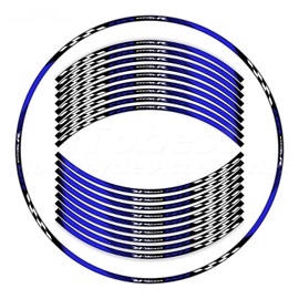 CBR 17 inch Wheel Rim Stickers Decals Tape Compatible with CBR1000RR-R 2004-2025 Motorcycle Reflective Rim Tapes Sticker Stripe(Dark blue)