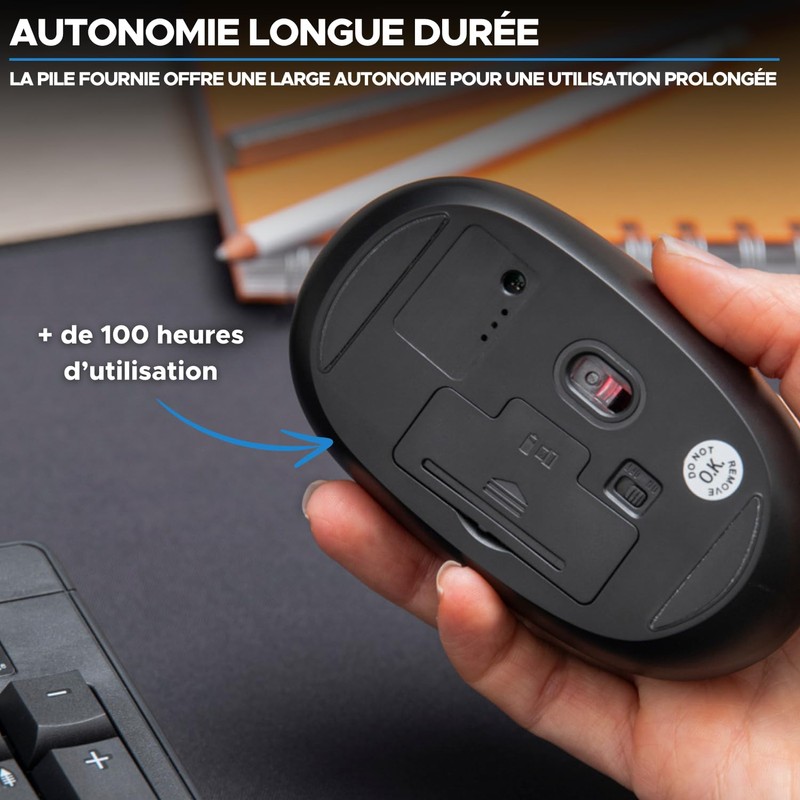 Bluestork - M-WL-OFF25 – Kabellose Maus Dongle USB 2,4 GHz