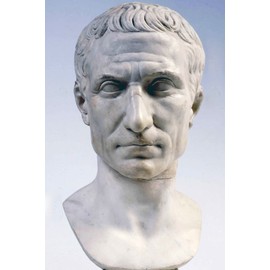 24x36 gallery poster, The Chiaramonti Julius Caesar bust, a posthumous portrait in marble, 44-30 BC
