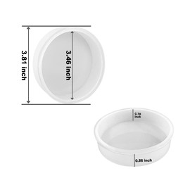 RESINWORLD Deep Coaster Molds, Round Coaster Resin Molds, Small Coaster Silicone Molds for Resin Casting, for Flower Bouquet Preservation