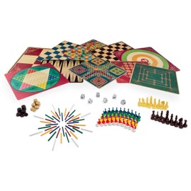 Spin Master Games Cardinal, 101 Juegos, Juegos de Mesa clásicos, 5 tableros de Doble Cara con ajedrez, Damas, Backgammon, Dados y Muchos más, para... 