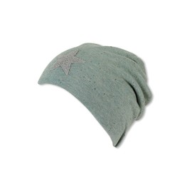 Sterntaler Girls' Slouch Beanie Star Hat, Green