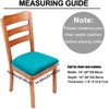 Homaxy Velvet Dining Chair Seat Covers Set of 6, Stretch