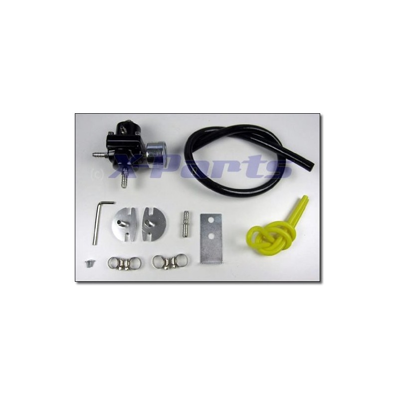 Benzindruckregler 0–7 bar Universal Black Adjustable