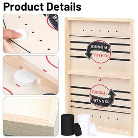 Fast Sling Puck Game, Wooden Slingshot Hockey Game Winner Board Game Toy Funny Paced Sling Puck Winner Board Table Game Parent-child Interactive Toy