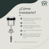 Evi Herrajes, Tope de puerta con base roscada in acero