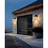 KDG Black Outdoor Waterproof Modern Patio Wall Light Fixtures Set