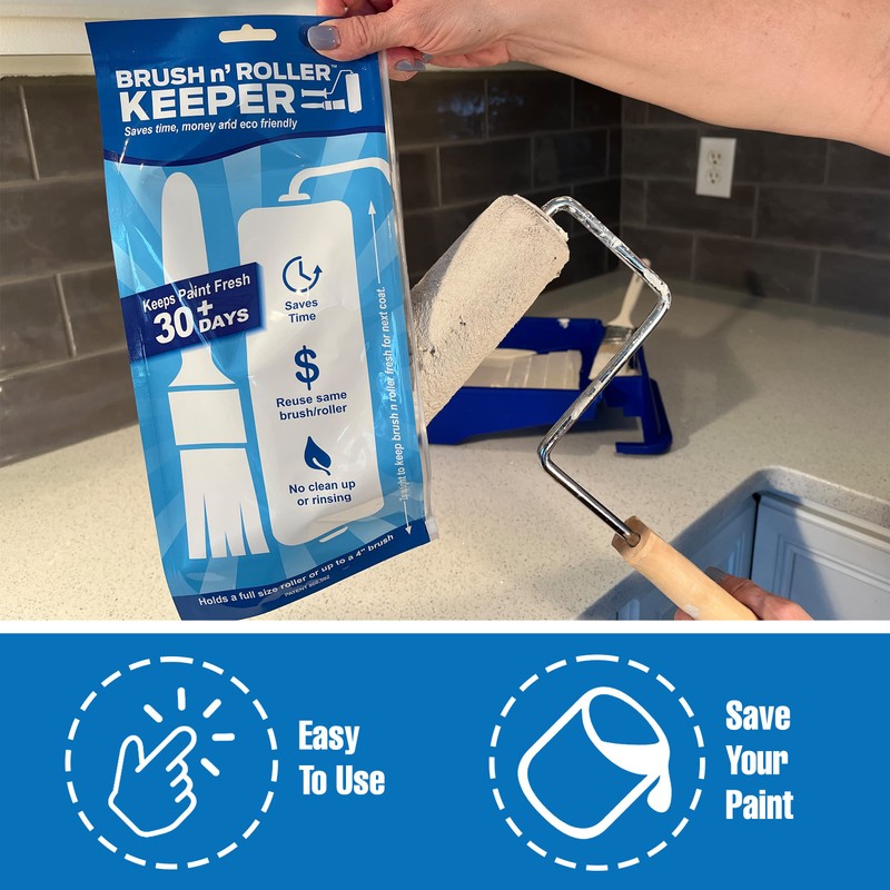 Touch Up Cup Brush & Roller Keeper, Paint Roller Cover