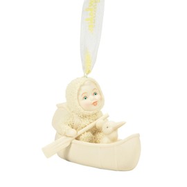 Department 56 Snowbabies Celebrations Canoe for Two Hanging Ornament, 2.36 Inch, Multicolor