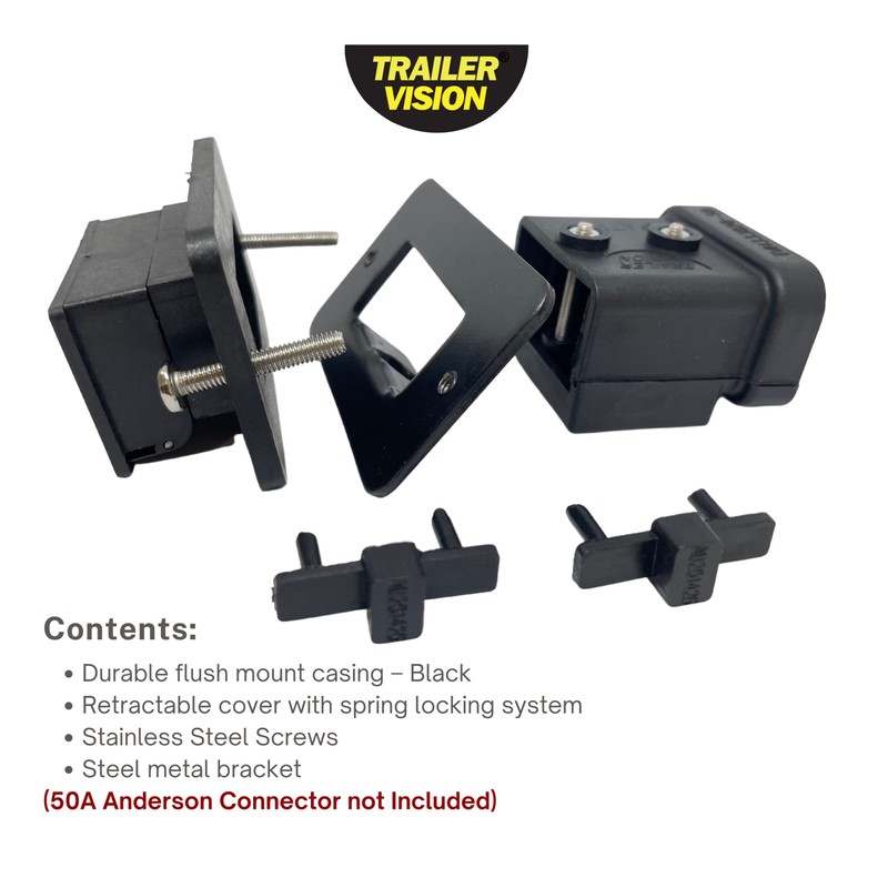 Trailer Vision 50 Amp Anderson Connector Flush Mount - SB50