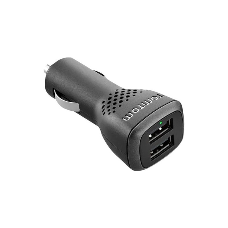 TomTom 9UUC.001.26 High Speed-Doppelladegerät (2.500 mA, 2-fach USB) Schwarz