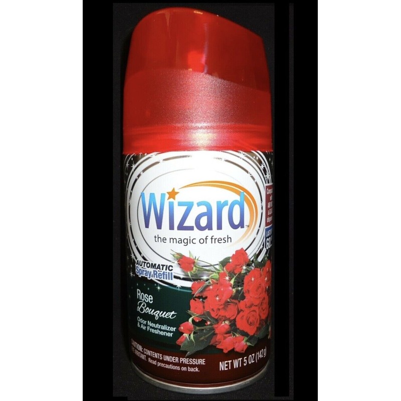 Wizard 12 Wizard Automatic Spray Refills Rose Bouquet 5 oz
