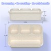 Bento Box 5-Pack, 4-Compartment Lunch Box for Women, Men &