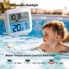 Digital Pool Thermometer, Floating Easy Read, Large Size Water Thermometer
