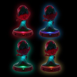 Trolls Night Light for Girls - Bundle with Trolls Poppy Talking Night Light for Bedroom, Bathroom, Playroom, Nursery Plus Stickers, More | Trolls Room Decor for Kids