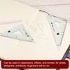 sourcing map 4 Pieces Triangle Ruler Square 10cm 30/60 and