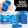 Fomin Mini Flushable Wipes 30 Pack (10 Count) - Fragrance