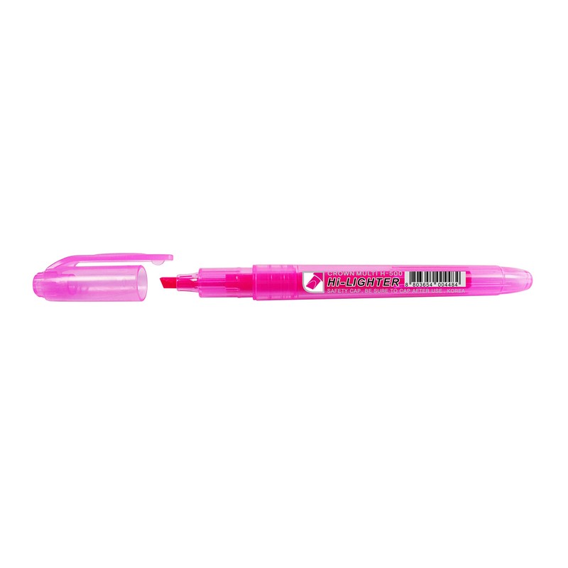 CROWN H-500 Highlighter Pens Chisel Tip Slim Highlighters - Pack