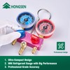 Hongsen HM2-SM-02-A Mini HVAC Manifold Gauge Set with 5FT Black
