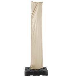 CoolCover by Han Patio Umbrella Cover UV Resistant Outdoor Offset Cantilever Umbrella Covers with Zipper and Rod, Beige