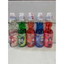 Naruto 5 NEW Limited Edition Naruto Ramune Bottle Set Japan Soda Flavors Japanese Drink