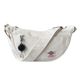 HolidayA.M. Women's Shoulder Bag, Size (H x W): 6.7 x 11.4 x 3.9 inches (17 x 29 x 10 cm); Specifications: Front pocket x 2, inner pocket x 1, key reel x 1, Canvas Half Moon Shoulder Holiday M