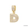 STARCHENIE 14K Gold Plated Diamond Initials Necklaces, Alphabet Pendant Letter
